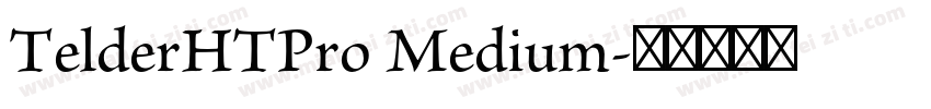 TelderHTPro Medium字体转换